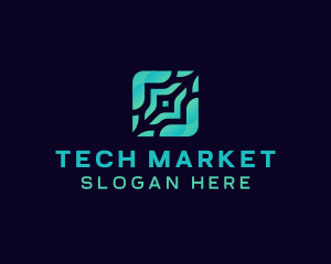 E Commerce - Generic Square Tech Developer logo design