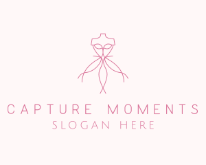 Dress - Pink Dress Tailoring logo design