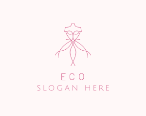 Couture - Pink Dress Tailoring logo design