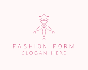 Pink Dress Tailoring  logo design