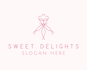 Pink Dress Tailoring  logo design