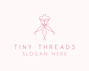 Pink Dress Tailoring  logo design