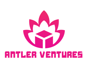 Pink Lotus Cube logo design