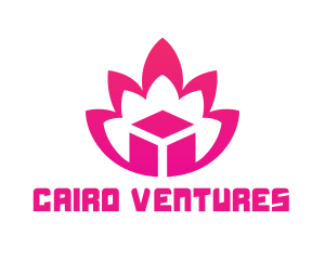 Pink Lotus Cube logo design