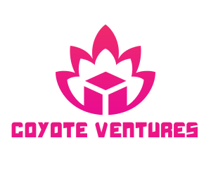 Pink Lotus Cube logo design