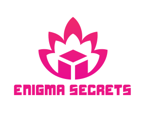 Pink Lotus Cube logo design