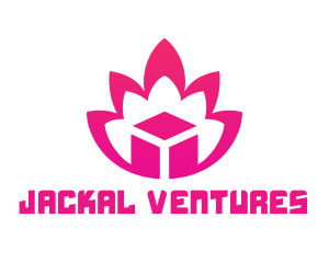 Pink Lotus Cube logo design