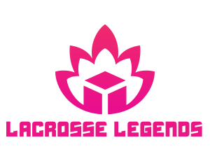 Pink Lotus Cube logo design