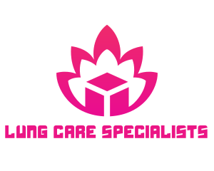 Pink Lotus Cube logo design