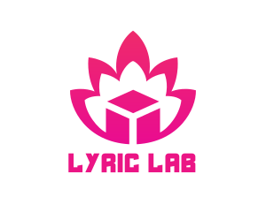 Pink Lotus Cube logo design