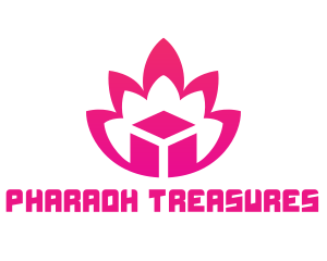 Pink Lotus Cube logo design