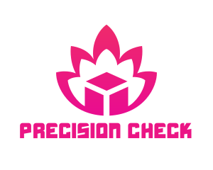 Pink Lotus Cube logo design