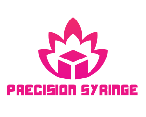 Pink Lotus Cube logo design