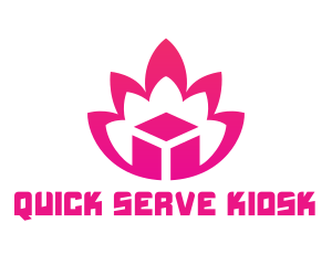 Pink Lotus Cube logo design