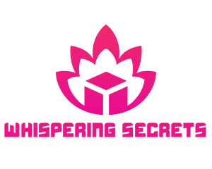 Pink Lotus Cube logo design