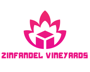 Pink Lotus Cube logo design