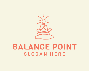 Yoga Rock Balance logo design