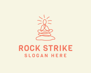 Yoga Rock Balance logo design