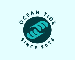 Water Ocean Wave logo design