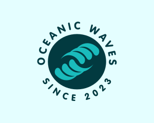 Water Ocean Wave logo design