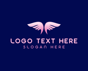 Memorial - Angelic Holistic Wings logo design