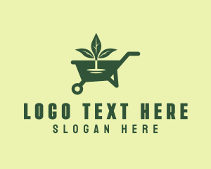 Maintenance - Lawn Garden Wheelbarrow logo design