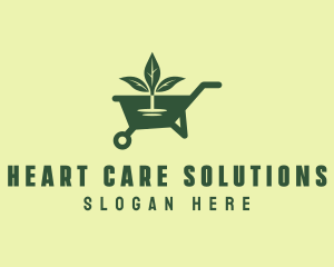 Lawn Garden Wheelbarrow logo design