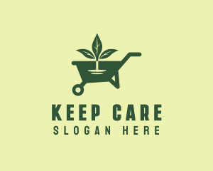 Lawn Garden Wheelbarrow logo design