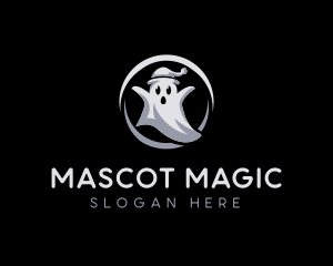 Haunted Ghost Hat logo design