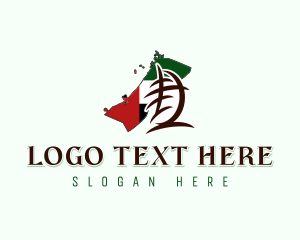 Date Palm - UAE Architectural Building logo design