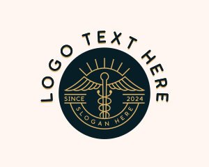 Optical - Caduceus Optical Healthcare logo design