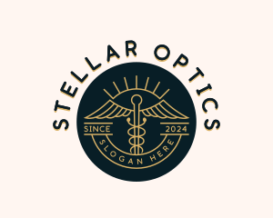 Caduceus Optical Healthcare logo design