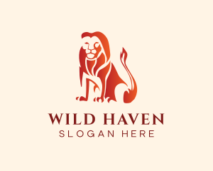 Wild Lion Animal logo design