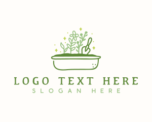 Gardener - Plant Bed Trowel Garden logo design