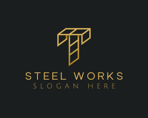 Steel - Construction Industrial Steel logo design