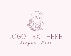 Cosmetology - Elegant Nature Goddess logo design