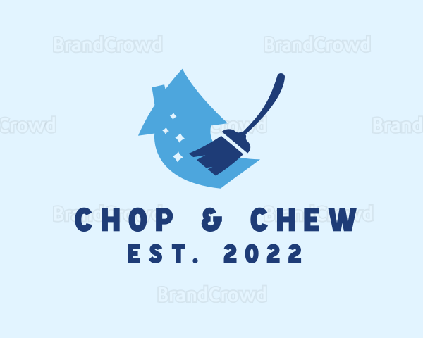 Home Cleaning Mop Logo