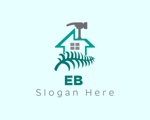 Worker - Garden House Hammer Repair logo design