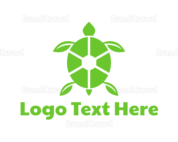 Green Leaf Turtle Logo