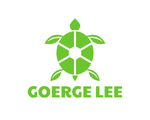 Leaf - Green Leaf Turtle logo design