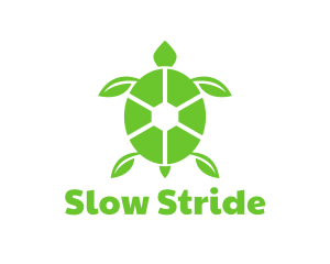 Tortoise - Green Leaf Turtle logo design