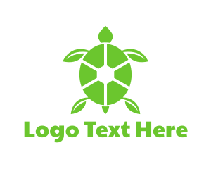 Green Leaf Turtle Logo