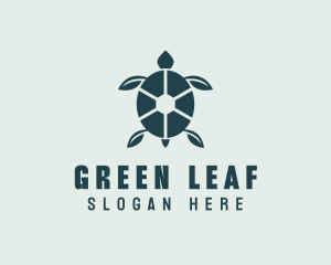 Green Leaf Turtle logo design