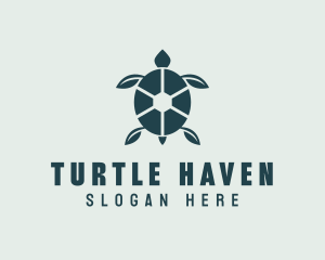 Green Leaf Turtle logo design