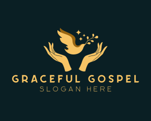 Gospel - Religious Dove Bird logo design