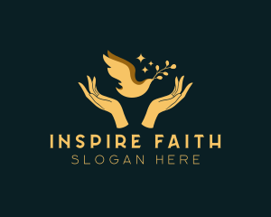 Preach - Religious Dove Bird logo design