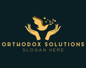 Orthodox - Religious Dove Bird logo design