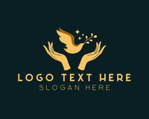 Preach - Religious Dove Bird logo design