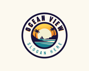 Ocean Boat Getaway logo design