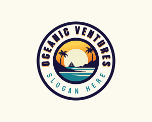 Ocean Boat Getaway logo design